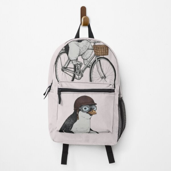 Item preview, Funny Penguin Rides Bike | Whimsical Circus Art designed and sold by Taha Art Designs.