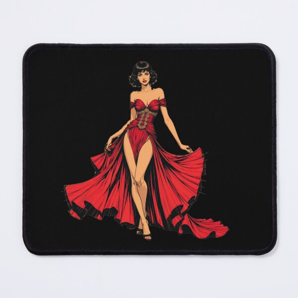 Item preview, Classic Red Pin-Up Girl Retro Glamour Art Illustration designed and sold by GingerFay.