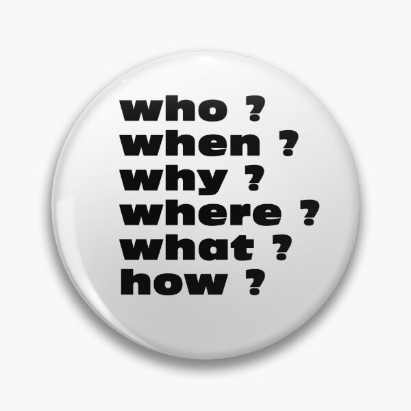 Item preview, Who When Why Questions Typography designed and sold by capricedefille.