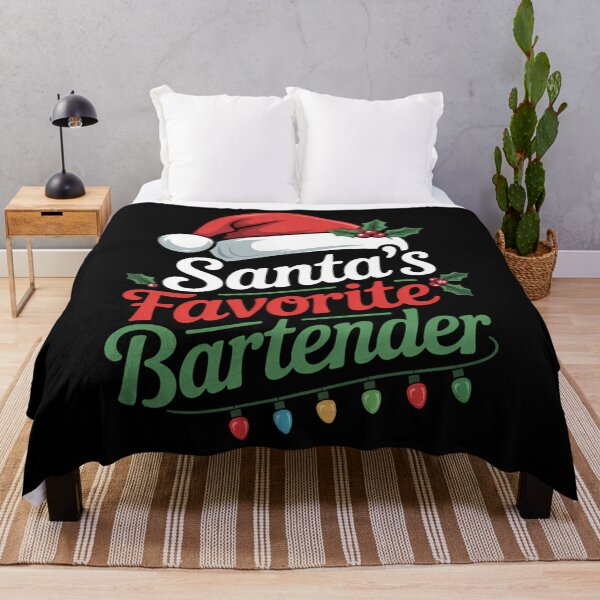 Item preview, Santa_s Favorite Bartender Christmas Santa Claus tree designed and sold by savrmiller.