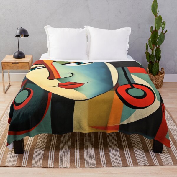 Item preview, Cubist Abstract Portrait designed and sold by ViaARTfactory.