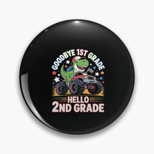 Item preview, Goodbye 1st Grade Hello 2nd Grade Dinosaur  designed and sold by dainegilbert.