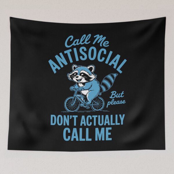 Item preview, Antisocial Raccoon Joke designed and sold by savrmiller.