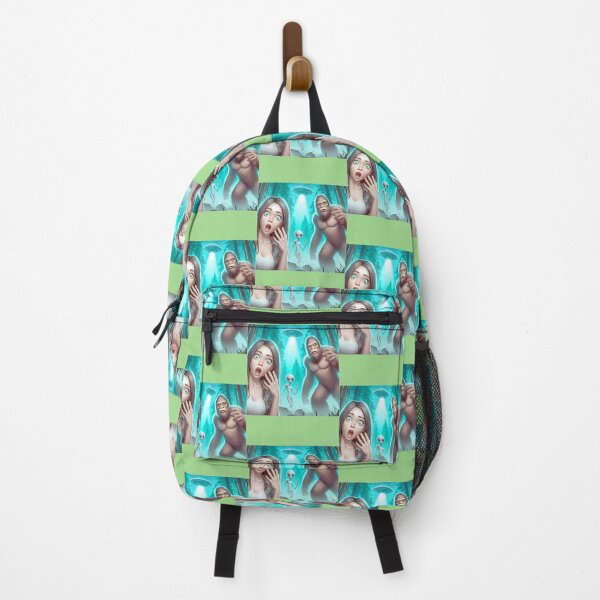 Item preview, Bigfoot, Alien, And Girl Encounter In Ufo Woods By Merch, Limited Edition, Perfect Gift For You And designed and sold by JosephHunter7.