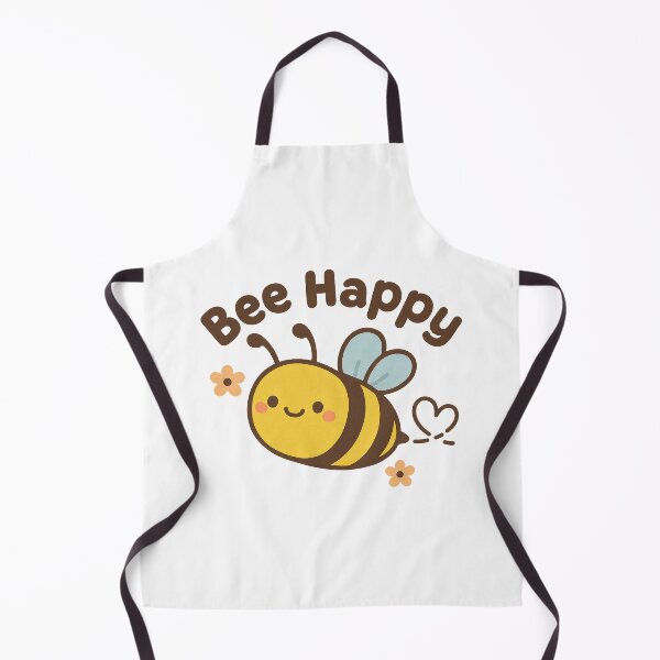 Item preview, Bee Happy – Cute Kawaii Smiling Bee Design designed and sold by Zee's Whimsical Wonders.