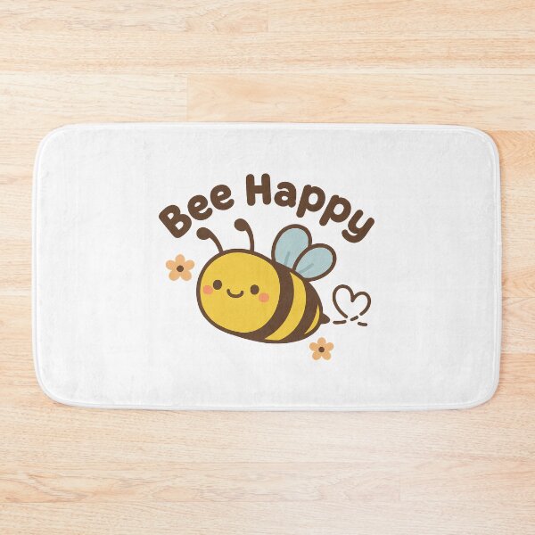 Item preview, Bee Happy – Cute Kawaii Smiling Bee Design designed and sold by Zee's Whimsical Wonders.