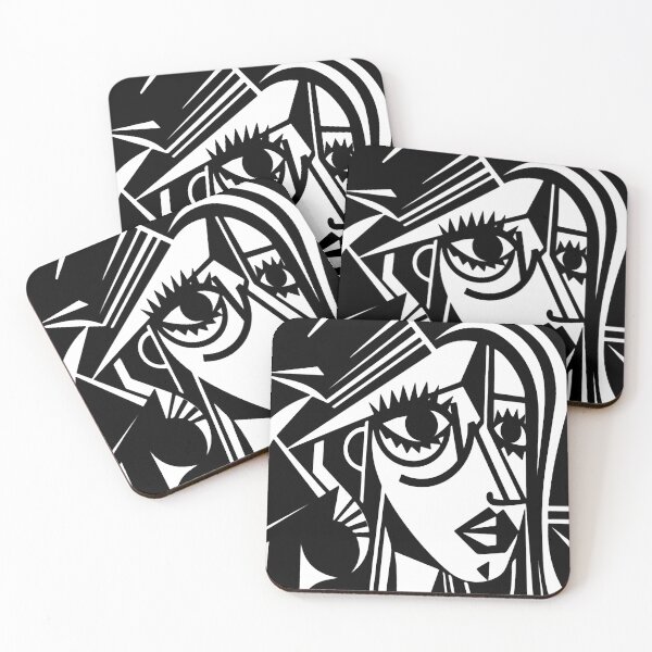 Item preview, Cubist Woman Portrait designed and sold by ViaARTfactory.