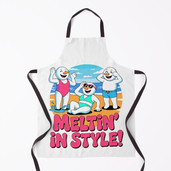 Item preview, Sunny Beach Fun with Smiling Snowmen designed and sold by SplashTastic.