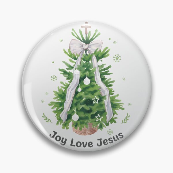 Item preview, Christian Christmas Joy Love Jesus Christmas Tree designed and sold by HowToCanadian.