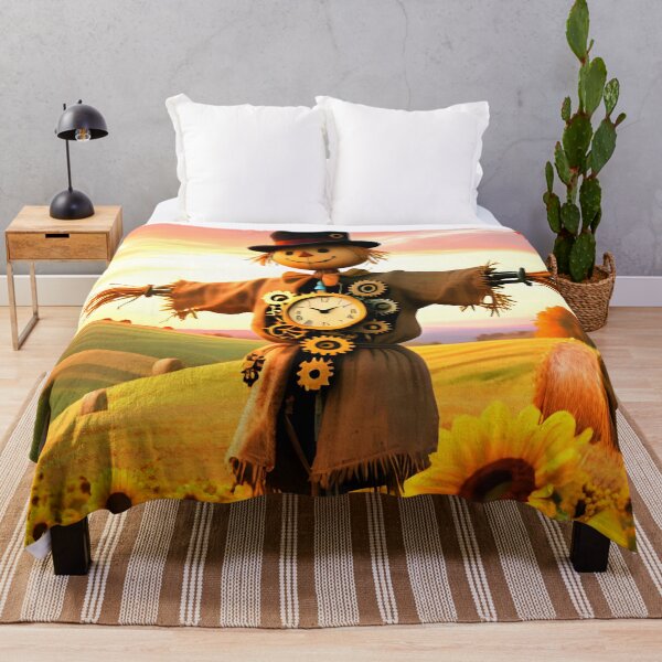 Item preview, Scarecrow in a Sunflower Field designed and sold by Sharon Schwalbe.