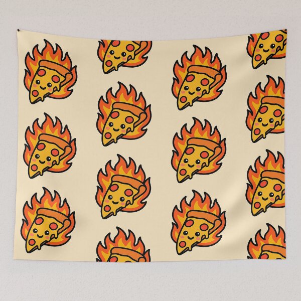 Item preview, Funny Burning Pizza Slice designed and sold by thepicassoUA.