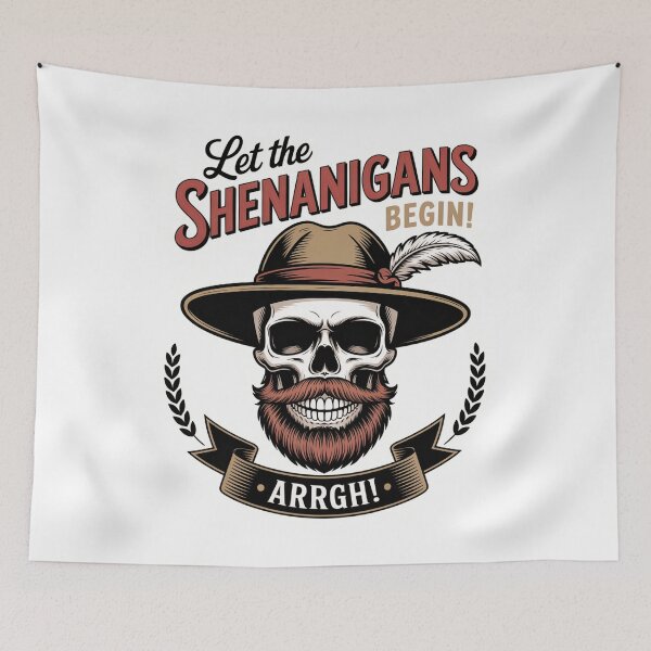 Item preview, Arrgh Pirate Time Let The Shenanigans Begin designed and sold by SlogariArt.