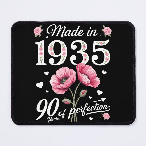 Item preview, 90 Year Old Made In 1935 Floral 90th Birthday designed and sold by Bandikonsalez.
