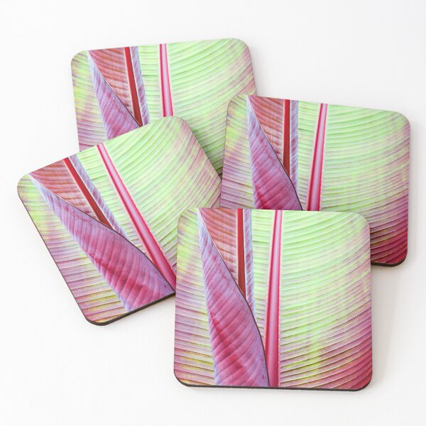 Item preview, Tropical Red Banana Leaf Macro designed and sold by capricedefille.