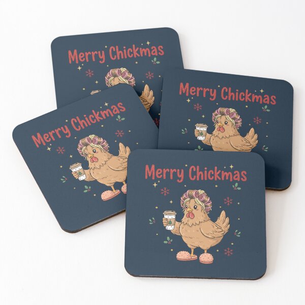 Item preview, Merry Chickmas Christmas Hen Chicken  designed and sold by HowToCanadian.