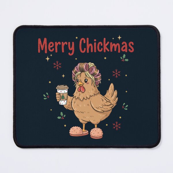 Item preview, Merry Chickmas Christmas Hen Chicken designed and sold by HowToCanadian.