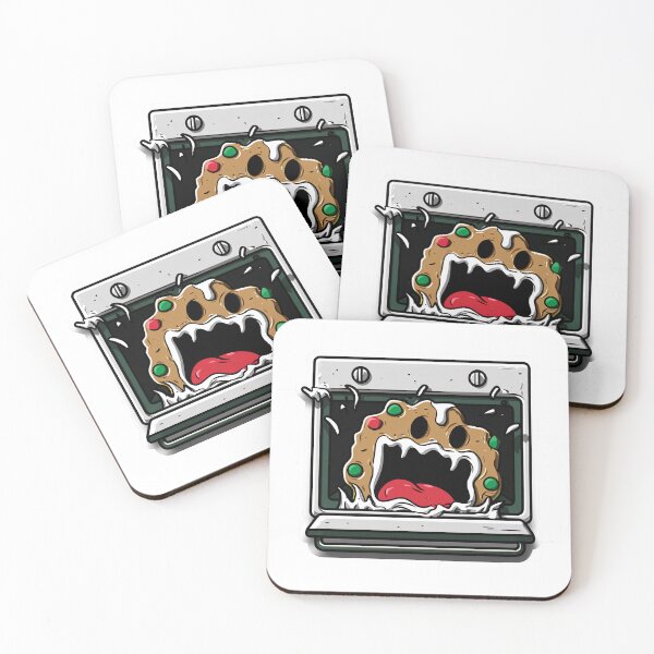 Item preview, Screaming Christmas Cookie — Funny Holiday Cartoon designed and sold by SleekLineSketches.