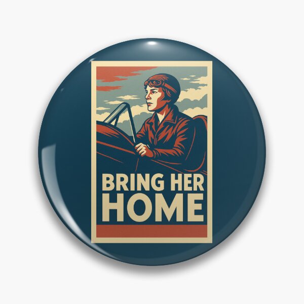 Item preview, Bring Her Home | Amelia Earhart designed and sold by Anniko Art Studio.