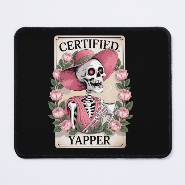 Item preview, Certified Yapper Skeleton Coffee designed and sold by SlogariArt.