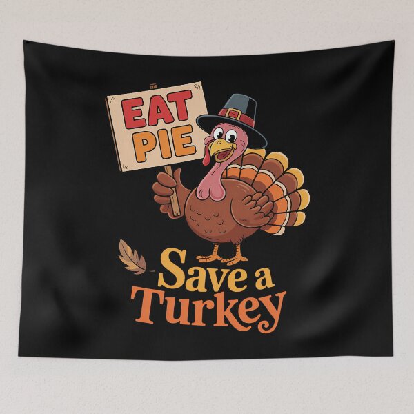 Item preview, Eat Pie Turkey Funny Thanksgiving Family Humor designed and sold by aidenpier.