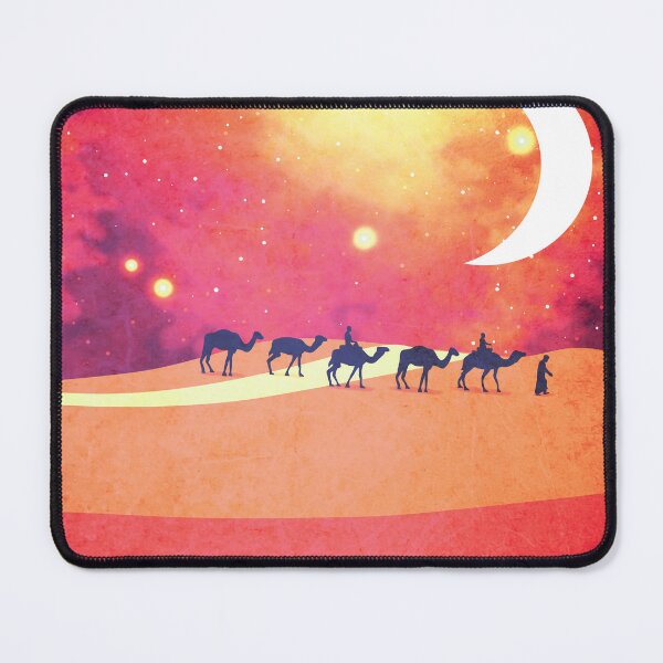 Item preview, A convoy of camels at night 4 designed and sold by Design4uStudio.