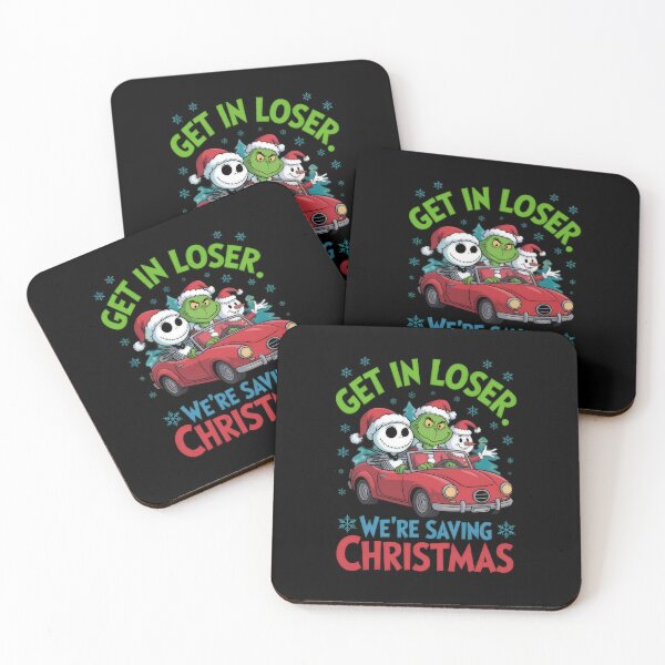 Item preview, Get in loser we_re saving Santa Snowman Christmas designed and sold by vespira-motion.