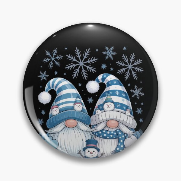 Item preview, Funny Snowman Gnomies With Snowflakes - Cute Winter Gnome designed and sold by vespira-motion.
