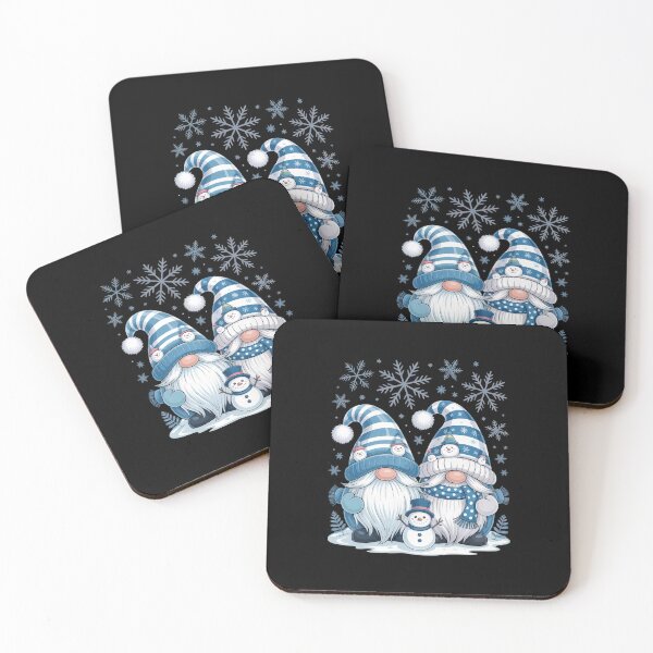 Item preview, Funny Snowman Gnomies With Snowflakes - Cute Winter Gnome designed and sold by vespira-motion.