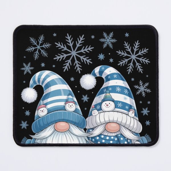 Item preview, Funny Snowman Gnomies With Snowflakes - Cute Winter Gnome designed and sold by vespira-motion.