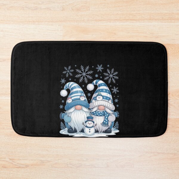 Item preview, Funny Snowman Gnomies With Snowflakes - Cute Winter Gnome designed and sold by vespira-motion.