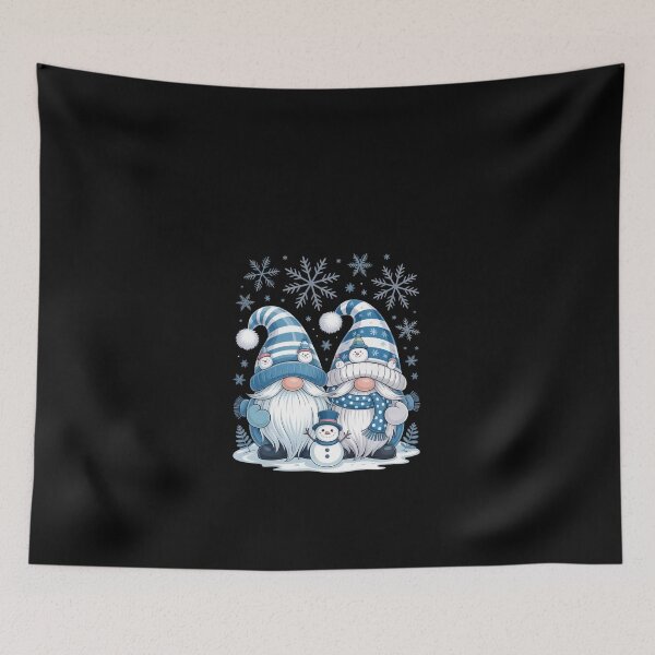 Item preview, Funny Snowman Gnomies With Snowflakes - Cute Winter Gnome designed and sold by vespira-motion.