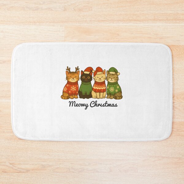 Item preview, Meowy Christmas Cute Cats In Sweaters designed and sold by vespira-motion.