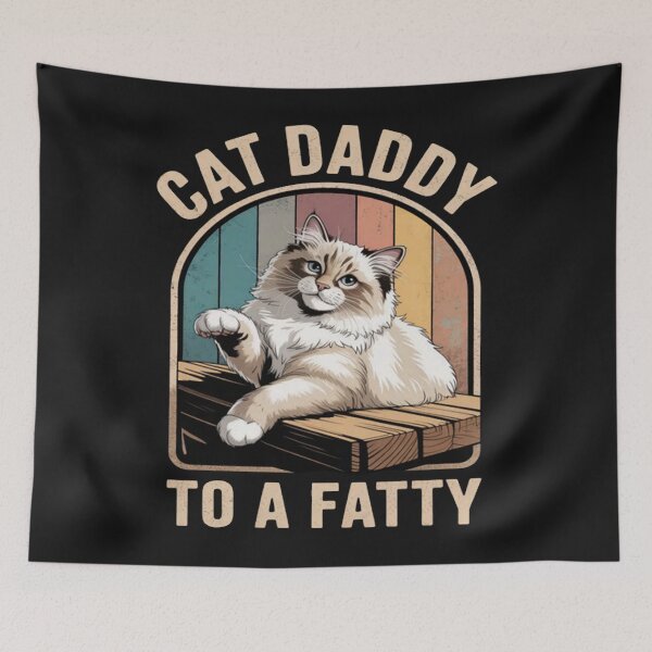 Item preview, Cat Daddy Shirt Best Cat Dad Fat Chonk Cat Cool Cat designed and sold by CraftyCuttable.