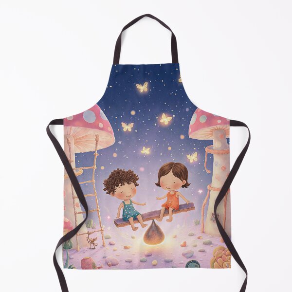 Item preview, Children Playing on a Magical Seesaw designed and sold by Whimsical Hug.