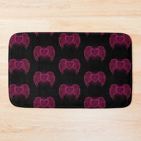 Item preview, Neon Heart with Wings – Minimalist Magenta Glow Vector Art designed and sold by PixelVibe782.
