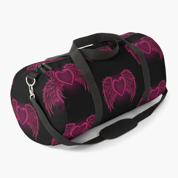 Item preview, Neon Heart with Wings – Minimalist Magenta Glow Vector Art designed and sold by PixelVibe782.