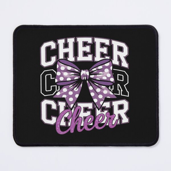 Item preview, Coquette Cheer Bow Team Cheerleader Cheerleading Purple designed and sold by CraftyCuttable.