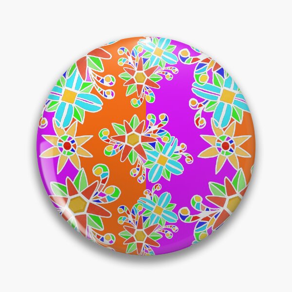 Item preview, Colorful floral batik pattern designed and sold by Toyney.