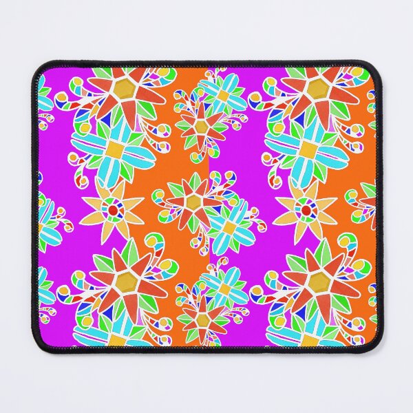 Item preview, Colorful floral batik pattern designed and sold by Toyney.