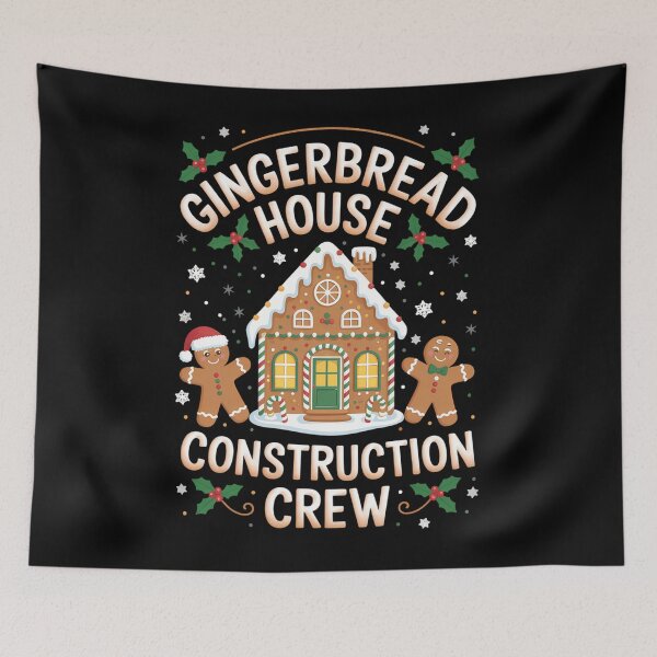 Item preview, Gingerbread Construction Crew Xmas designed and sold by tearbytea.