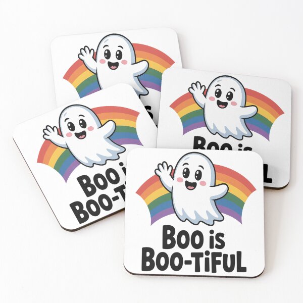 Item preview, boo is boo-tiful lgbt pride halloween designed and sold by VladoZork.