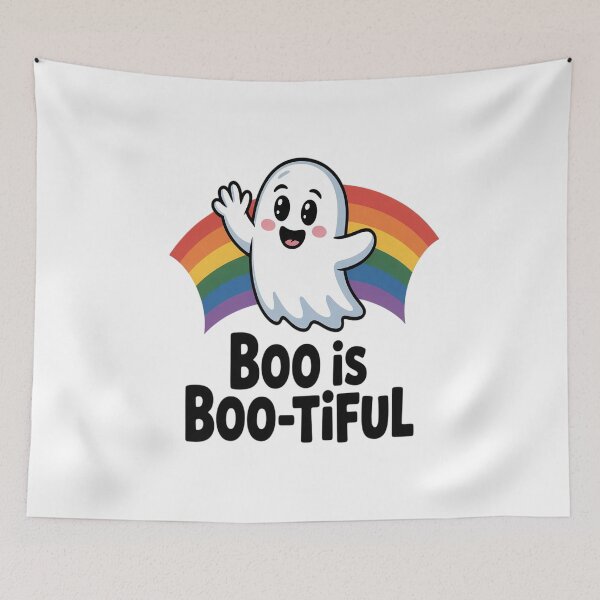 Item preview, boo is boo-tiful lgbt pride halloween designed and sold by VladoZork.