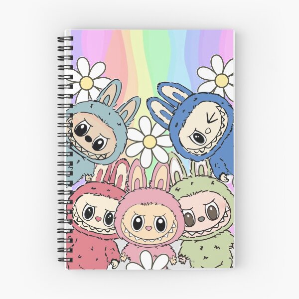 Item preview, Cute Labubu Bunny Squad | Kawaii Rainbow Pastel Art designed and sold by AesthinkArt.