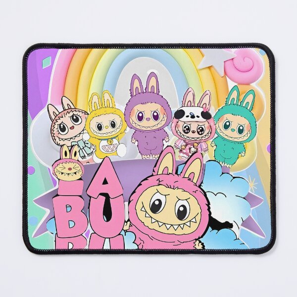 Item preview, Rainbow Bunny Squad – Cute Kawaii Animal Sticker Design designed and sold by AesthinkArt.