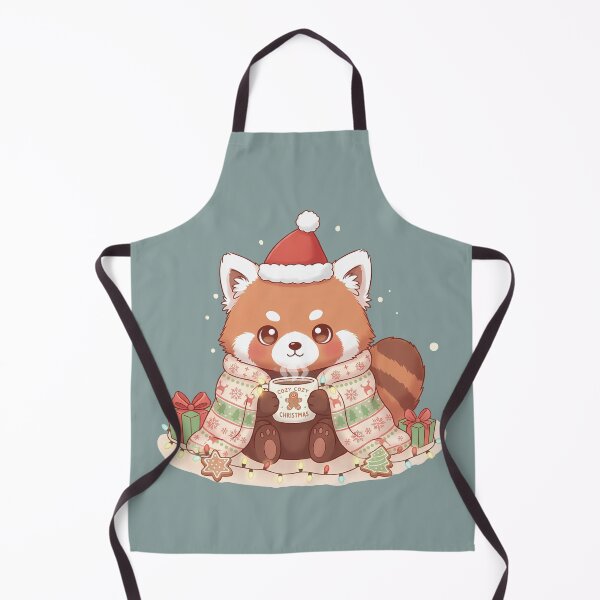 Item preview, Cozy Red Panda Christmas Kawaii - Cute Holiday Animal Art designed and sold by Minimochi Art.