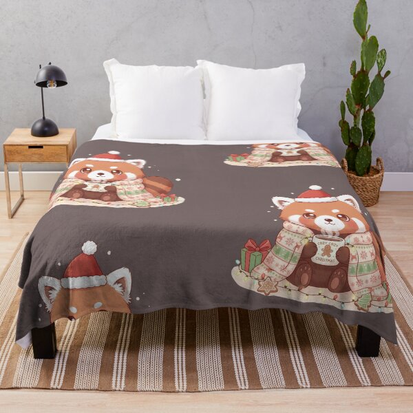 Item preview, Cozy Red Panda Christmas Kawaii - Cute Holiday Animal Art designed and sold by Minimochi Art.
