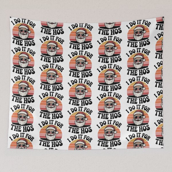 Item preview, I Do It for the Hos Retro, Santa Swag – Christmas designed and sold by graphic-genie.