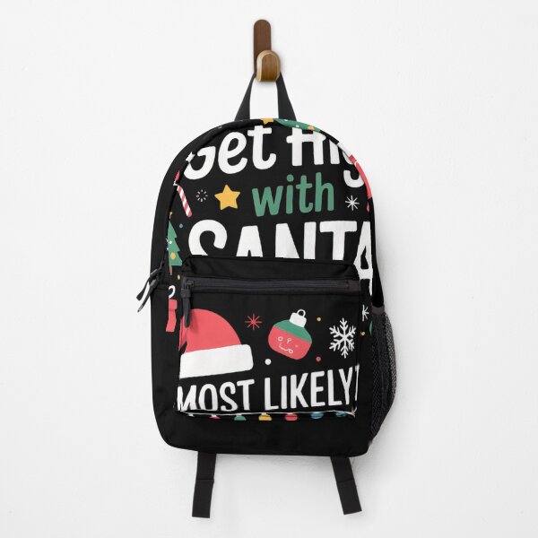 Item preview, Most Likely To Get High With Santa Funny Christmas Party designed and sold by sandrahofer-art.