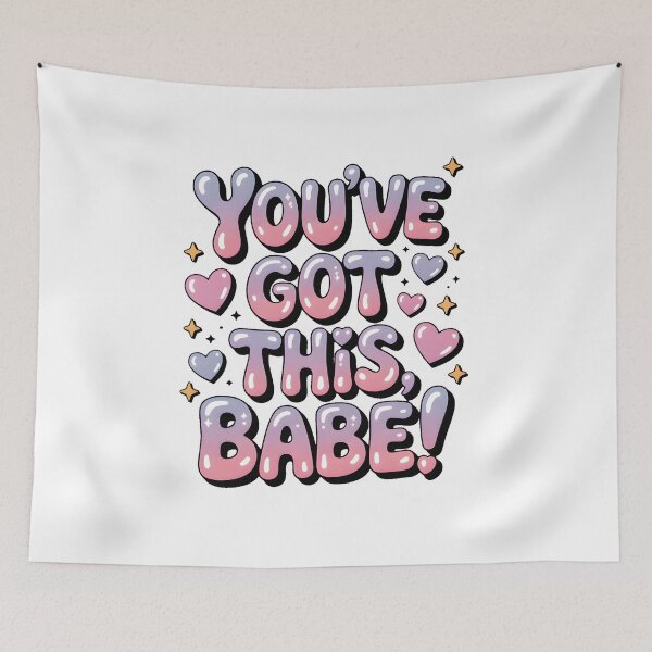 Item preview, You’ve Got This Babe Encouragement Typography Art. designed and sold by Teenidesign .
