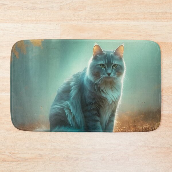 Item preview, Otherworldly Cat in Autumn Mist | Enchanted Forest Artwork designed and sold by Valeree Store.